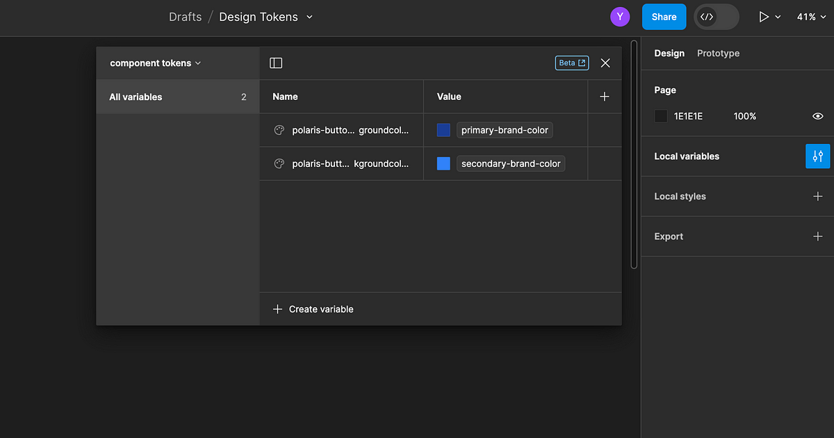 Design Tokens: Using global, alias and component tokens — Part 3