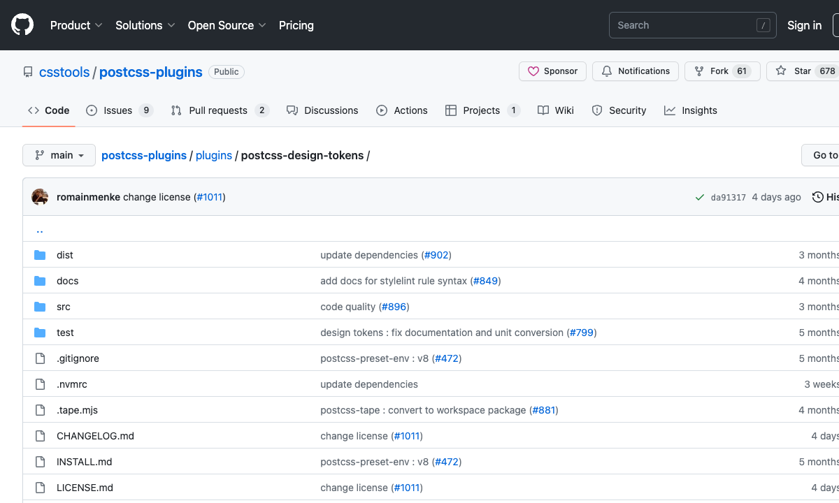 PostCSS Design Tokens